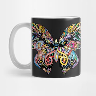 Colorful Butterfly Mandala Mug